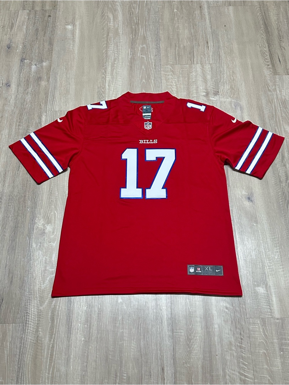 Josh Allen Red Mens XL Jersey Bills #17